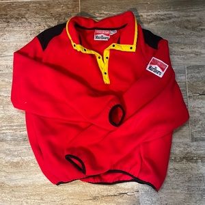 Marlboro fleece ! Quarter button up
